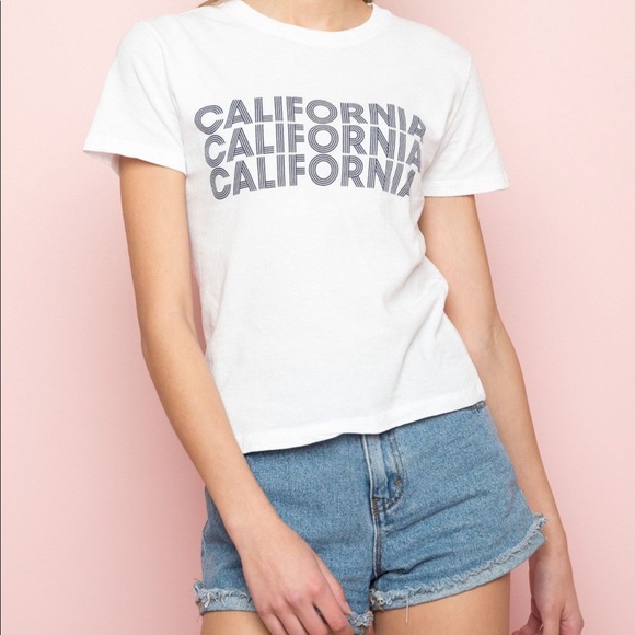 Brandy Melville white “california” shirt - Picture 3 of 3